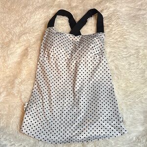 lululemon athletica Black and White Polka Dot Tank Top